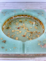 Carmia “Orchard of Mint” MINT COLORED COASTER/CANDLE HOLDER/ASHTRAY